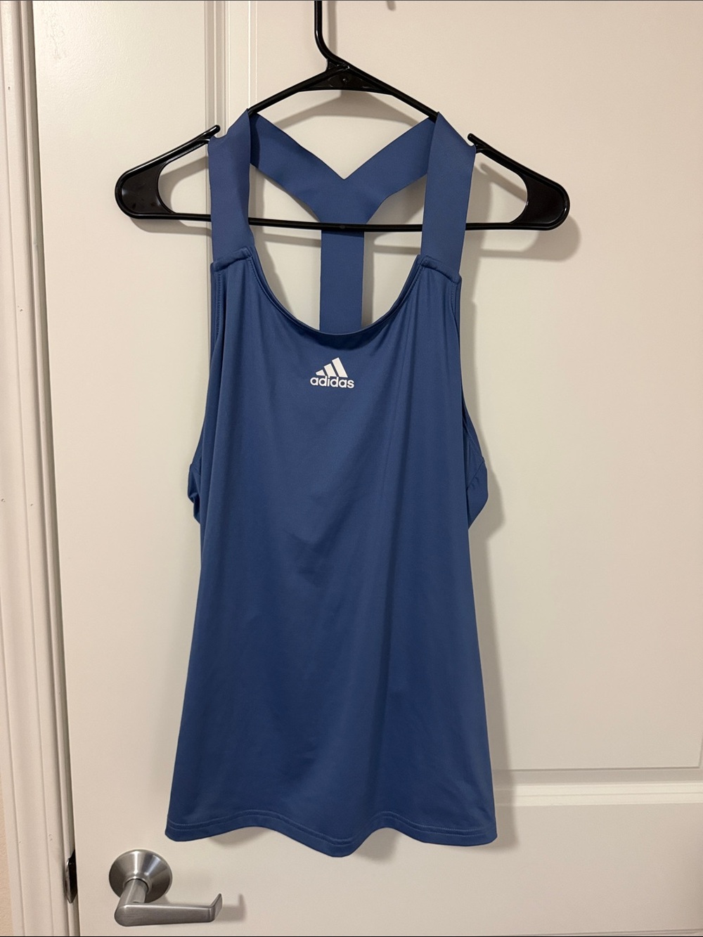 adidas Blue Racerback Performance Tank Top